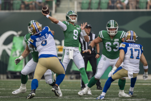 The Green and White Strike Back. Roughriders win a thrilling Labour Day Classic 32-30 in Overtime