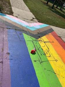 Balfour Collegiate Pride Sidewalk Vandalized