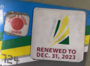 Health card renewal stickers are in the mail