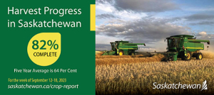 Dry week helps producers make significant harvest progress: Crop Report