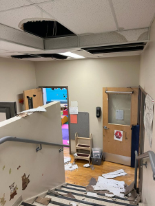 Saskatchewan school left with hole in roof