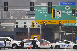 Border crossing closed after vehicle explosion on bridge connecting New York and Canada