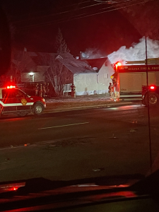 Crews Fight Fire on Saskatchewan Drive