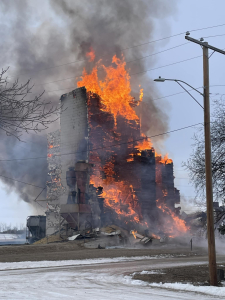 Loreburn’s grain elevator lost after fire