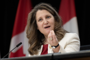 Freeland announces $199 million in support for low-income renters, shelters