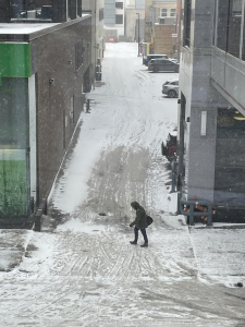 Winter storm watch with between 15-25  cm of snow expected