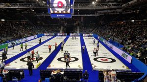 Curling fans ROCK