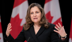 Finance Minister Chrystia Freeland to present Liberals’ federal budget on April 16