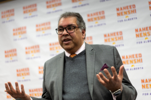 Ex-Calgary mayor Naheed Nenshi joins NDP leadership race to combat “immoral” UCP