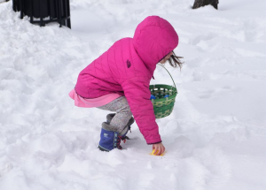 Winter weather doesn’t stop plenty from attending Government House’s annual easter egg hunt