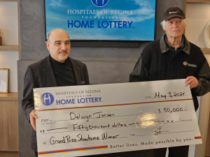 Hospitals of Regina Foundation Home Lottery 2024 winners get their prizes