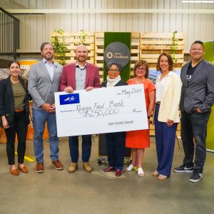 Regina Food Bank will have fresh produce year-round thanks to support from Farm Credit Canada