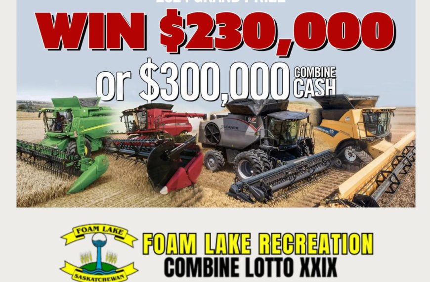 Foam Lake Recreation Combine Lotto #24