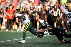 Canadian Tre Ford to make his first start of CFL season for Edmonton Elks against Saskatchewan.