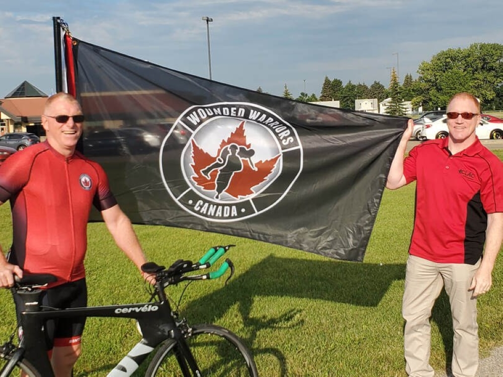 Soldier cycling 1,100 kms across Prairies to support veterans’ mental health program