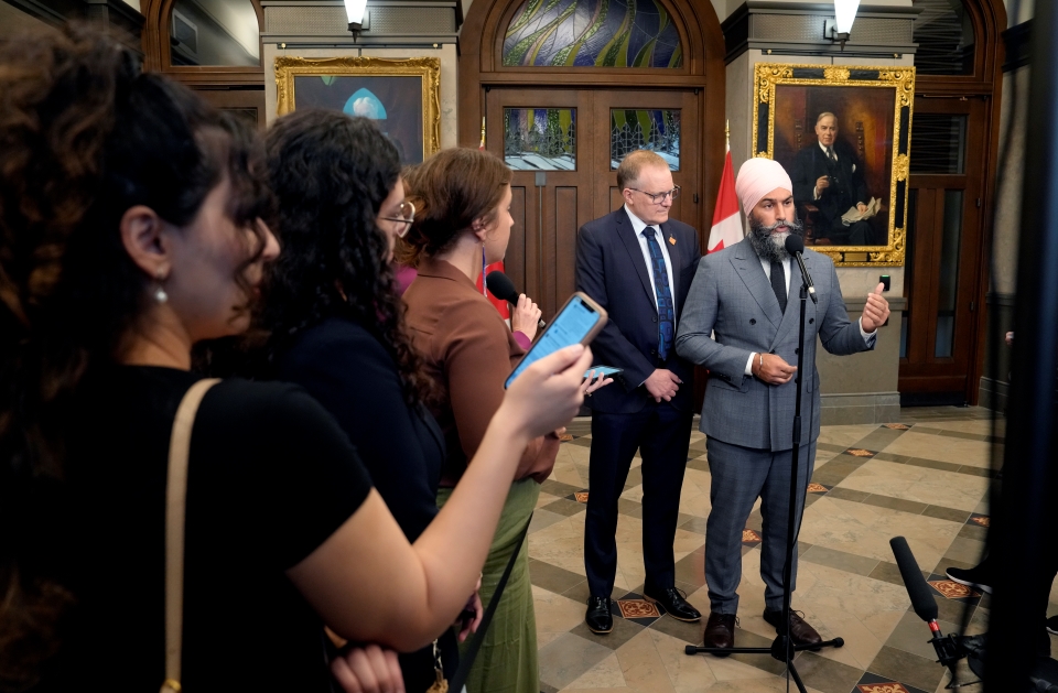 NDP to join Bloc in defeating Conservatives’ non-confidence motion