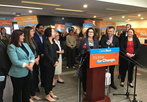 Carla Beck begins NDP’s campaign for change in Regina