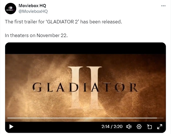Gladiator 2 Trailer Is Officially Here