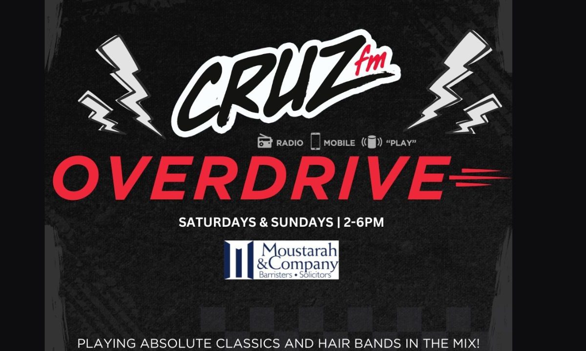 Join Cinnamon Jimmy Saturday and Sunday 2pm- 6pm for Cruz Overdrive