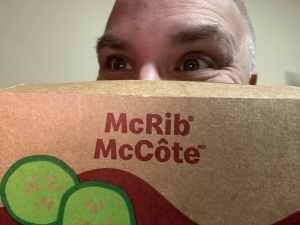 The Legend returns…  Hello again, McRib!