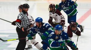 Mustangs one win away from SJHL title after Game 3 2OT win on Wednesday
