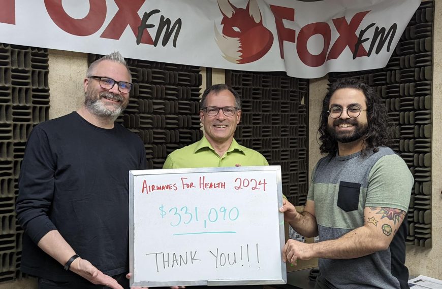 Wrapping up the Fox FM “Airwaves For Health” Radiothon!