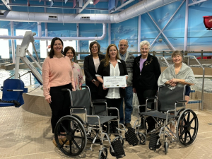 Local group presents wheelchairs and accessories to Yorkton Waterpark