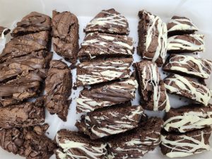 Triple Chocolate Strip Cookies!