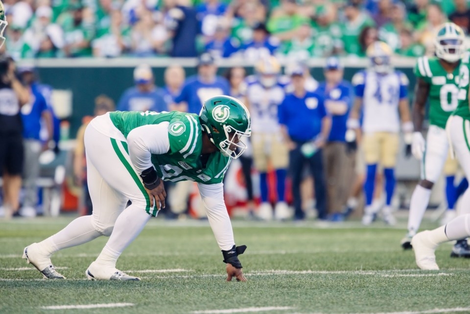 Roughriders’ Miles Brown gives his view on hitting Blue Bombers’ QB Zach Collaros