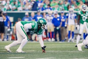 CFL fines Riders’ Miles Brown for low hit on Bombers’ Chris Streveler