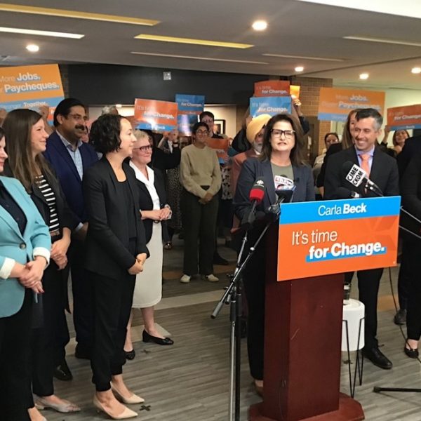 Carla Beck begins NDP’s campaign for change in Regina