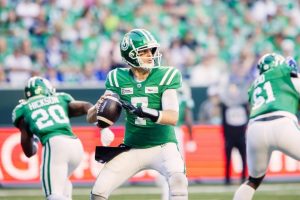 Riders’ QB Trevor Harris leads CFL in passing yards since returning from left knee injury