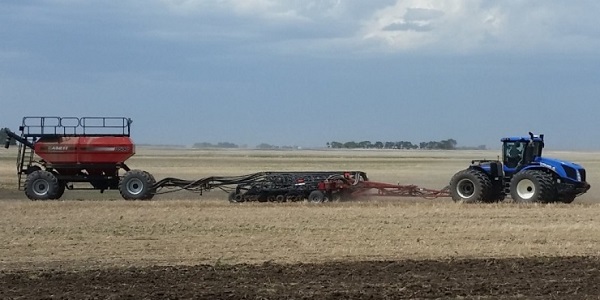 Humboldt area farmer almost done seeding