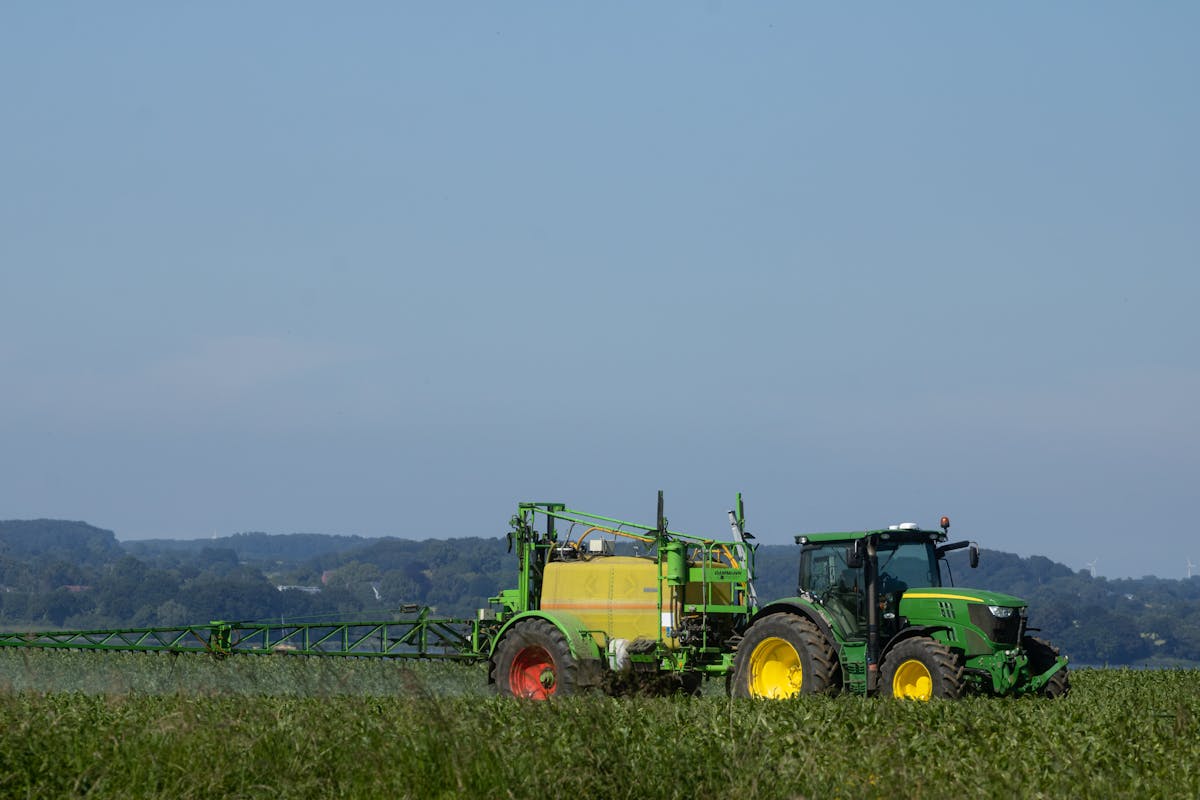 A Tractor on a Field