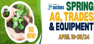 Time Is Winding Down On The Spring AG, Trades & Equipment Auction