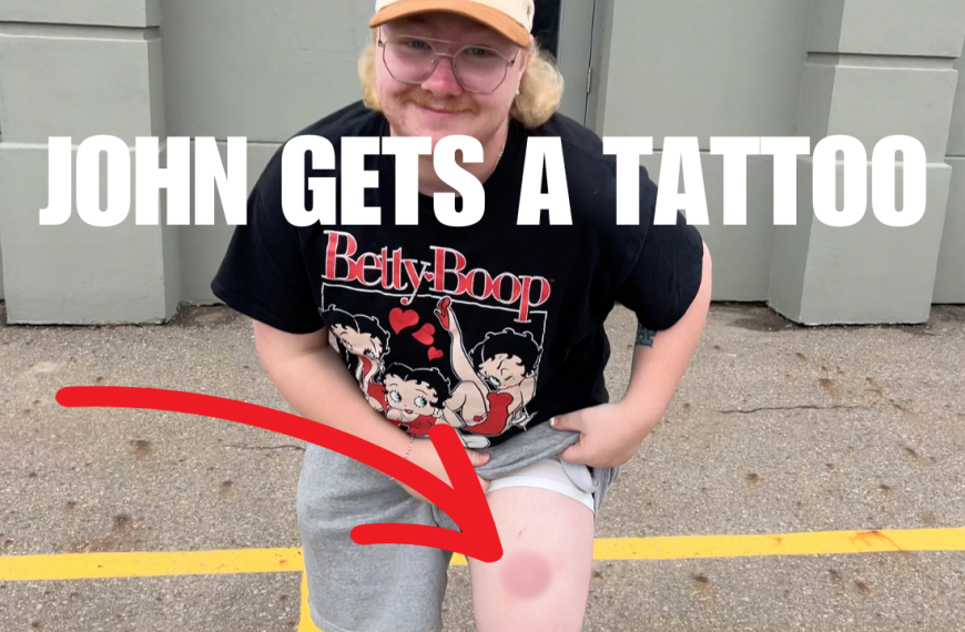 John gets a tattoo