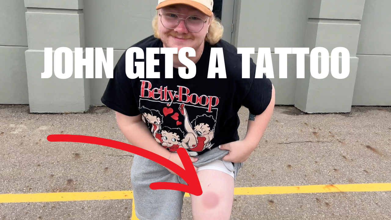 John gets a tattoo