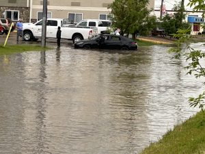 Major thunderstorm late Saturday afternoon causes flooding in Yorkton