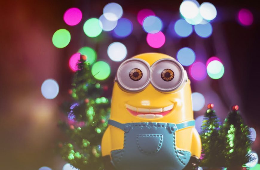 Close-Up Photo of Minion Miniature Toy