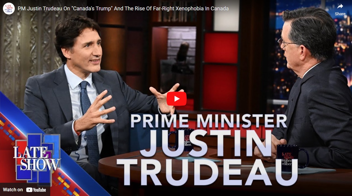 VIDEO: Trudeau on Colbert