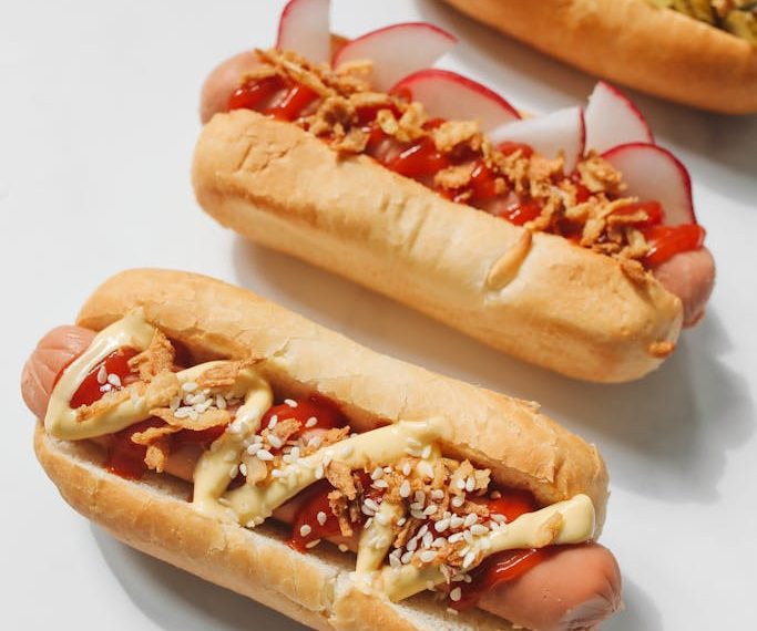 Hotdog Sandwiches With Ketchup